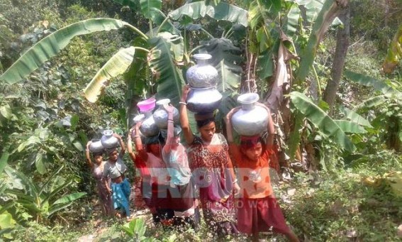 Sabroom Harbatali ADC Village  reels under severe drinking water crisis